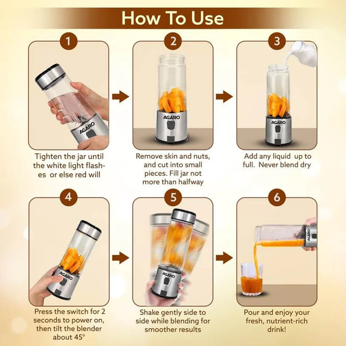 Galaxy Portable Blender, For Smoothie And Juices, Portable Hand Blender For Kitchen