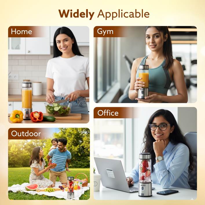 Galaxy Portable Blender, For Smoothie And Juices, Portable Hand Blender For Kitchen