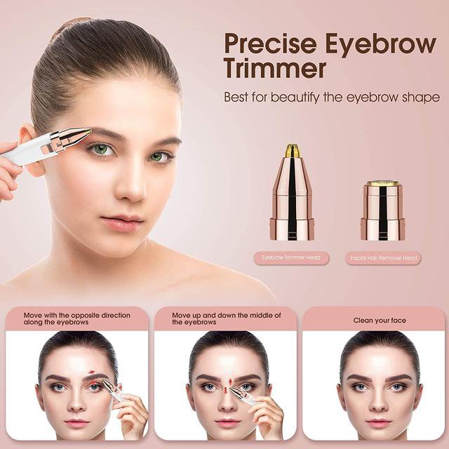 Flawlbss Eyebrow Trimmer And Facial Hair Remover Rechargeable