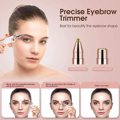 Flawlbss Eyebrow Trimmer And Facial Hair Remover Rechargeable
