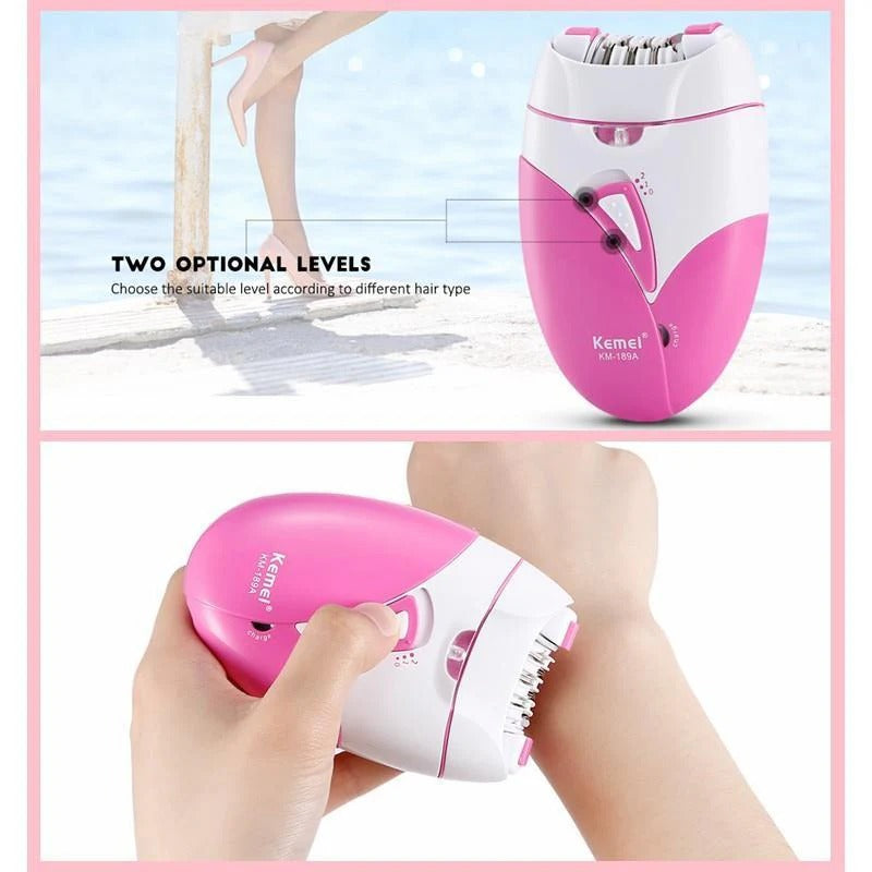 Kemei KM-189A USB Rechargeable Epilator For Women