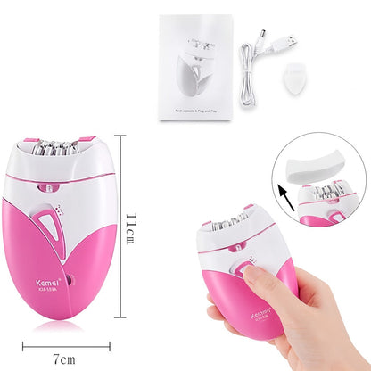 Kemei KM-189A USB Rechargeable Epilator For Women