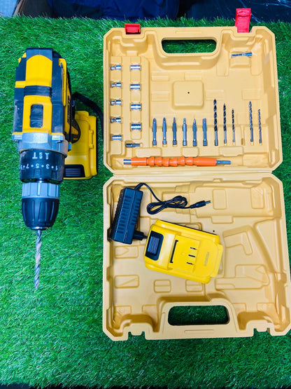 36V Cordless Drill Machine Set| Professional Power Tool Kit | 2 Batteries